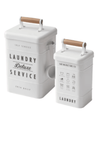 Better Homes & Gardens 2-Piece Metal Laundry Storage Set, Adult