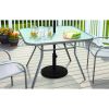 22 lbs Black Round Powder Coated Resin Patio Umbrella Base