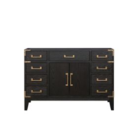 Black Oak Single Bath Vanity 48 in. W x 22 in. D