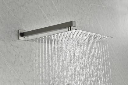 12" Wall Mount Rainfall Square Shower Head