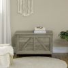 30" Farmhouse Storage Chest, Lift Top Box Organizer with Safety Hinge to Open Up 150° for Bedroom, Entryway, Living Room, Gray