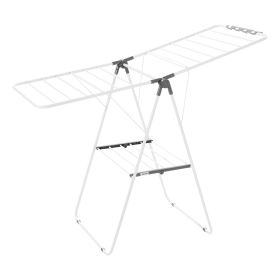 VEVOR Clothes Drying Rack, 2-Tier Foldable Laundry Dryer Rack with Sock Clips & 21 Drying Rods