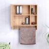 Bathroom Mirror Cabinet Wall Mounted,Medicine Cabinet,Over The Toilet Storage Cabinet with Shelves and Towel Rack
