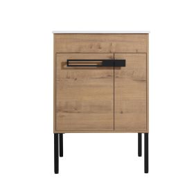 24 Inch Freestanding Bathroom Vanity or Floating is Optional Conversion.24*18-00324IMO-1(KD-Packing) Only Including Cabine