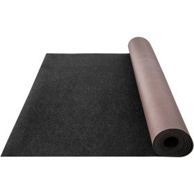 VEVOR Marine Carpet, 6 x 30 ft Boat Carpeting, Charcoal Black Marine Grade Boat Carpet, Indoor/Outdoor Marine Carpeting w/ Water-proof TPR Backing