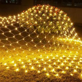 Dazzle Bright Christmas 360 LED Net Lights, 12FT x 5 FT Connectable Waterproof String Lights with 8 Modes