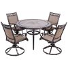 [Only for Pickup] Outdoor 5 Piece Dining Set Patio Furniture