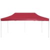 Professional Folding Party Tent Aluminum 19.7'x9.8' Wine Red