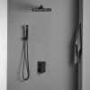 Bathroom Luxury Rain Mixer Combo Set Wall Mounted Rainfall Shower Head System , (Contain Faucet Rough-in Valve Body and Trim)