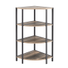 4-Tier Corner Shelf,Multipurpose Display Storage Stand For Kitchen,Home Office,living Room,Small Space