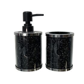 Ambrose Exquisite 2 Piece Soap Dispenser and Toothbrush Holder in Gift Box
