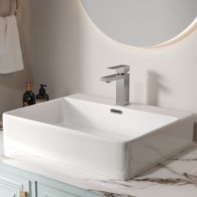 Bothwa Home 7.11" CUPC Certified Single Handle Bathroom Sink Faucet (Brushed Nickel Finish)