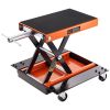 VEVOR Motorcycle Lift, 1100 LBS Motorcycle Lift ATV Scissor Lift Jack with Dolly & Hand Crank