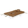 Outsunny Outdoor Cushion Set Encru for Bench Seating Renewal Comfort Upgrade for Garden and Patio Furniture