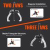 VEVOR Gear Puller Set, 3" and 7" Puller Kit, 3 Jaw Gear Bearing Flywheel Pulley Removal Tool, 2 or 3 Reversible Jaws Wheel Puller