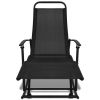 Patio Rocking Chair Steel and Textilene Black