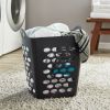 (3 pack)Flex Square Laundry Hamper, Black