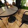19" Patio Umbrella Base, 26 lbs Concrete Heavy Duty Umbrella Stand, Round Patio Umbrella Holder for 1.5"/1.9" Umbrella Poles for Outdoor, Lawn