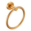 Towel Ring Brushed Gold; Bath Hand Towel Ring Thicken Space Aluminum Round Towel Holder for Bathroom