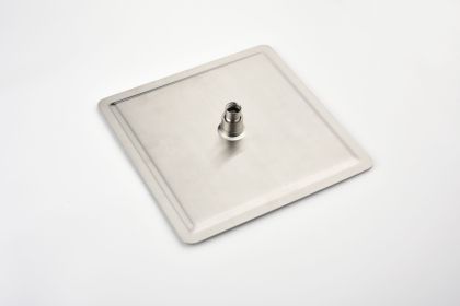 16 Inch Square Rain Shower Head Brushed Nickel 304 Stainless Steel Showerhead