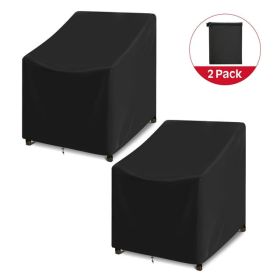 Adiqo Patio Swivel Lounge Chair Covers Waterproof, 2 Pack Outdoor Rocking Chair Covers for Patio Lawn Garden Wicker Furniture, 34"W x 37"D x 36"H