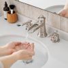 Bathroom Faucets for Sink 3 Hole Brushed Nickel 8 inch Widespread Bathroom Sink Faucet with Pop Up Drain Double Lever Handle Faucet Bathroom Vanity Fa