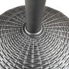 22 lbs Black Round Powder Coated Resin Patio Umbrella Base