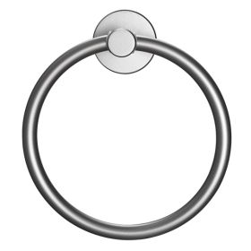 Towel Ring Gun Grey; Bath Hand Towel Ring Thicken Space Aluminum Round Towel Holder for Bathroom
