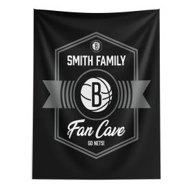 NBA Brooklyn Nets Dominion Personalized Wall Hanging 50√ó60 Inches