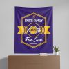 NBA Los Angeles Lakers Dominion Personalized Wall Hanging 50√ó60 Inches