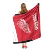 [Personalization Only] OFFICIAL NHL Jersey Silk Touch Throw Blanket - Red Wings
