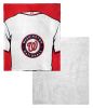 [Personalization Only] OFFICIAL MLB Jersey Personalized Silk Touch Sherpa Throw Blanket - Nationals