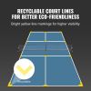 VEVOR Pickleball Net Set, 22FT Regulation Size Portable Pickleball System with Bags, Balls, Paddles, Wheels, and Court Lines