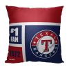 [Personalization Only] OFFICIAL MLB Colorblock Personalized Beach Towel - Texas Rangers