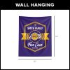 NBA Los Angeles Lakers Dominion Personalized Wall Hanging 50√ó60 Inches
