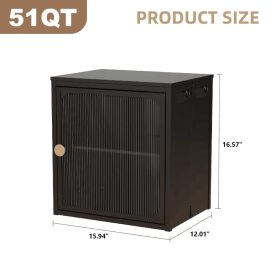 Single Sturdy Convenient Fordable Cabinet, Durable Steel-Wood Combo With Anti-Slip Design Quick Fold Install, Easy To DIY Storage Container With Door (Attribute: Black)