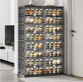 Plastic Shoe Storage Cabinet (Attribute: Black3)