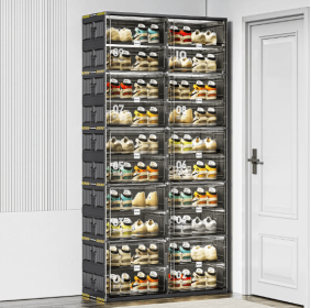 Plastic Shoe Storage Cabinet (Attribute: Black2)