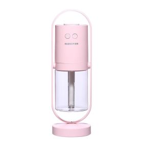 Magic Shadow USB Air Humidifier For Home With Projection Night Lights Ultrasonic Car Mist Maker Mini Office Air Purifier (Style: USB, Color: Pink)