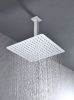 High Pressure Rain Shower Head, Ultra-Thin Showerhead 304 Stainless Steel Waterfall Shower with Self-Clean Nozzles, Full Body Covering