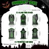 Halloween Yard Sign DecorationsGlow in the Dark Halloween Fluorescence Lawn Sign with 10 Stakes for Haunted House Garden Yard and Scary Theme Party
