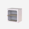 Single Sturdy Convenient Fordable Cabinet, Durable Steel-Wood Combo With Anti-Slip Design Quick Fold Install, Easy To DIY Storage Container With Door