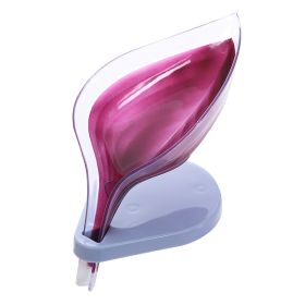 Soap Holder Sink Sponge Drain Box Creative Suction Cup (Quantity: 1pc, Color: Crystal purple)