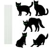 Halloween Yard Sign DecorationsGlow in the Dark Halloween Fluorescence Lawn Sign with 10 Stakes for Haunted House Garden Yard and Scary Theme Party