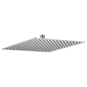 Square Rain Shower Head,Stainless Steel Bath Showerhead with Silicon Nozzle (Color: Brushed Nickel, size: 12"x12")