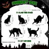 Halloween Yard Sign DecorationsGlow in the Dark Halloween Fluorescence Lawn Sign with 10 Stakes for Haunted House Garden Yard and Scary Theme Party