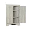 Triangle Bathroom Storage Cabinet with Adjustable Shelves;  Freestanding Floor Cabinet for Home Kitchen