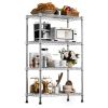 1000 lbs Storage Shelving Steel Heavy Duty 4-Tier Utility Shelving Unit Steel Organizer Wire Rack for Home,Kitchen,Office