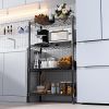 1000 lbs Storage Shelving Steel Heavy Duty 4-Tier Utility Shelving Unit Steel Organizer Wire Rack for Home,Kitchen,Office