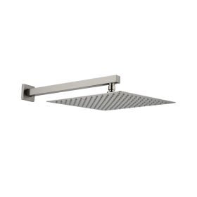 10" Wall Mount Rainfall Square Shower Head (Color: as Pic)
